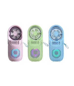 Professional Factory  Summer New 3 Inch Mini Speaker Multi-function Wireless BT Speaker with 4 Inch Fan