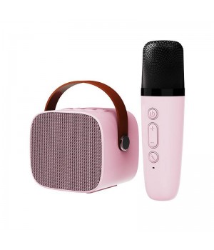  Newest Wireless Mini Karaoke Speaker and Microphone Portable Home BT Party Speaker Microphone Adult Kids Singing Gift