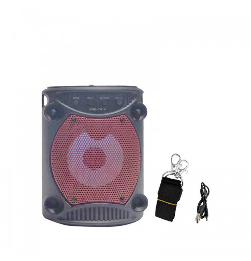Sing-E ZQS1418 4 Inch Mini Speaker High Battery Capacity with Colorful LED Lights Sing-E ZQS1418 4 Inch Mini Speaker High Battery Capacity with Colorful LED Lights