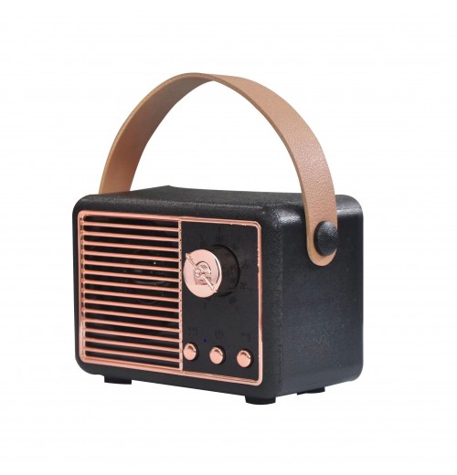 Portable Retro Style Mini Speaker with Handle for Home Outdoor Party Picnic Portable Retro Style Mini Speaker with Handle for Home Outdoor Party Picnic