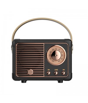  hot sale retro small mini speaker gift wireless bluetooth speaker with fm radio retro speaker